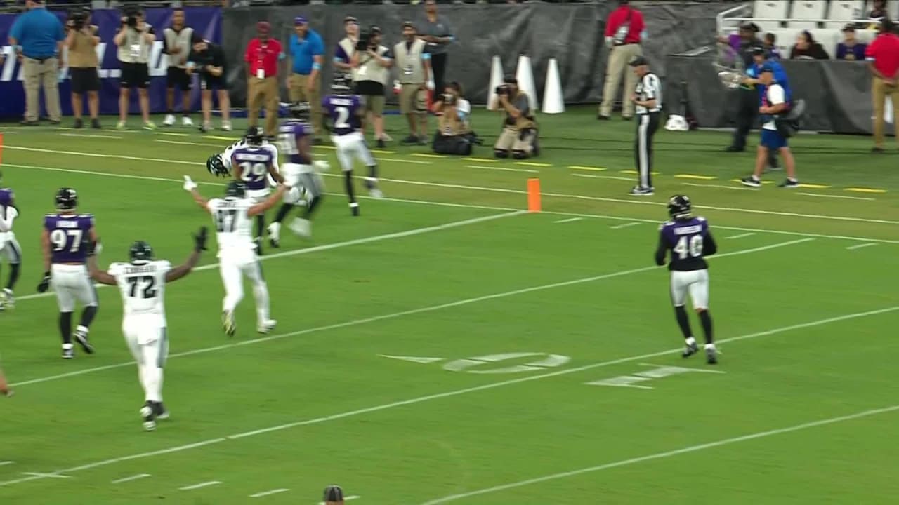 Quarterback Kenny Pickett's first preseason touchdown pass as an