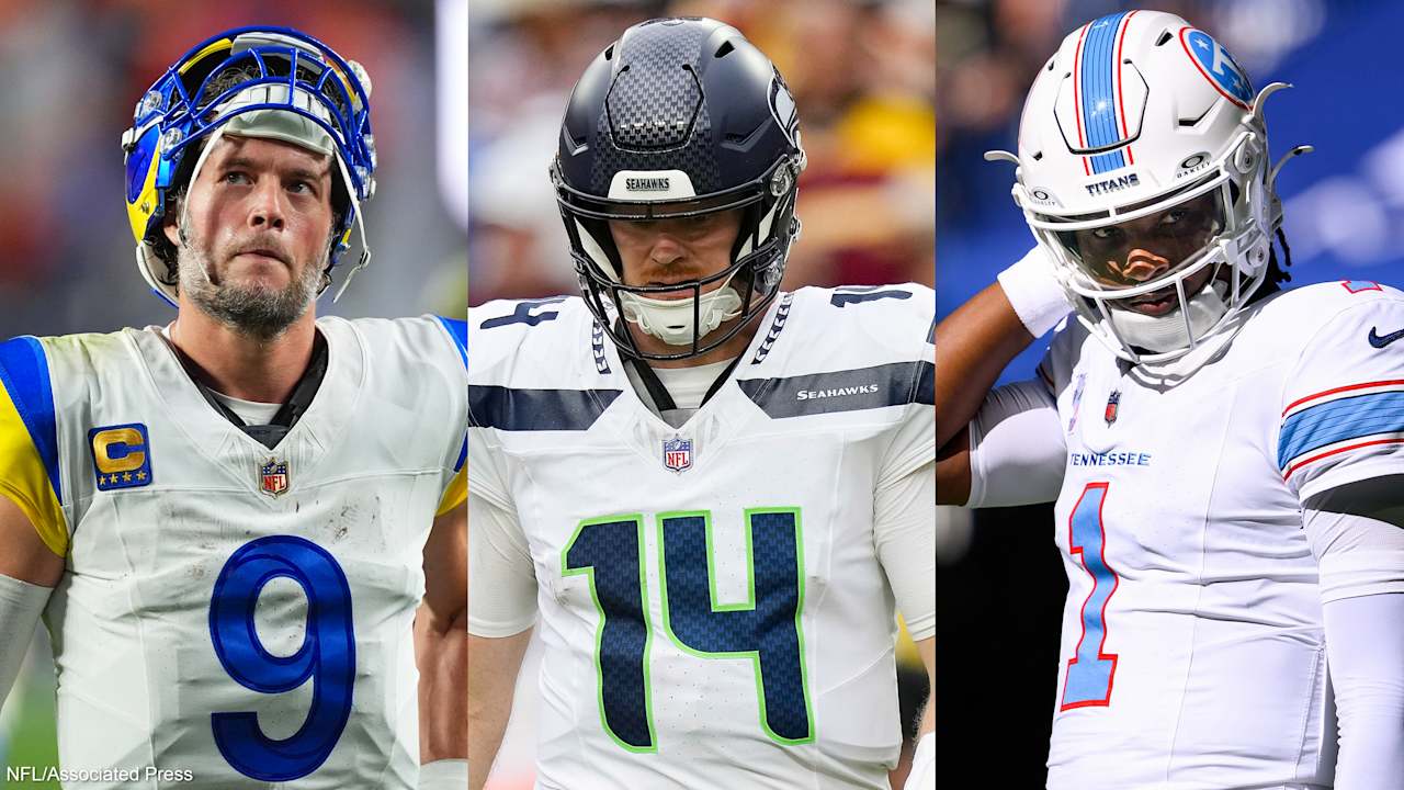 Matthew Stafford, Sam Darnold and Cam Ward are struggling: Can three high-profile QBs get right?