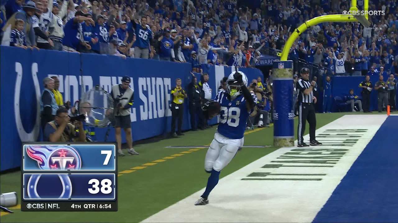 Indianapolis Colts cornerback Chris Lammons ends Tennessee Titans drive ...