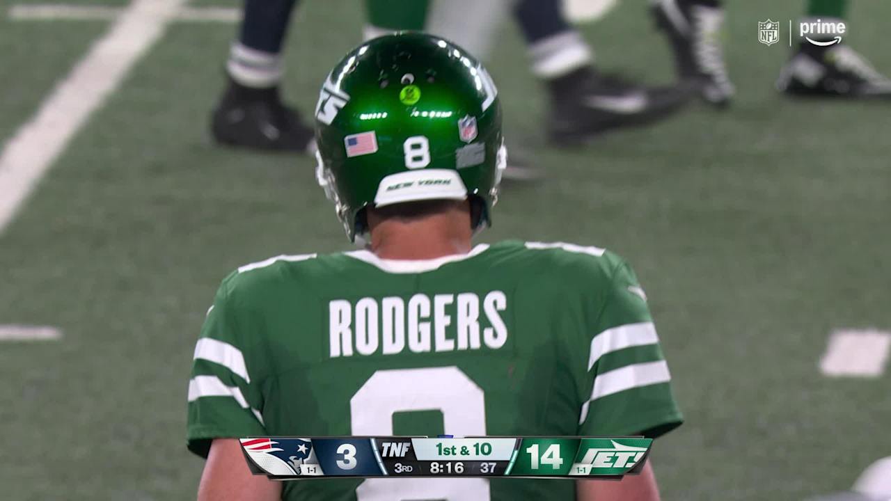 New York Jets quarterback Aaron Rodgers' best throws from 2-touchdown ...