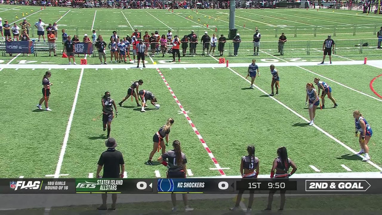 Staten Island Allstars quarterback Samantha Jackson's shiftiness run ...
