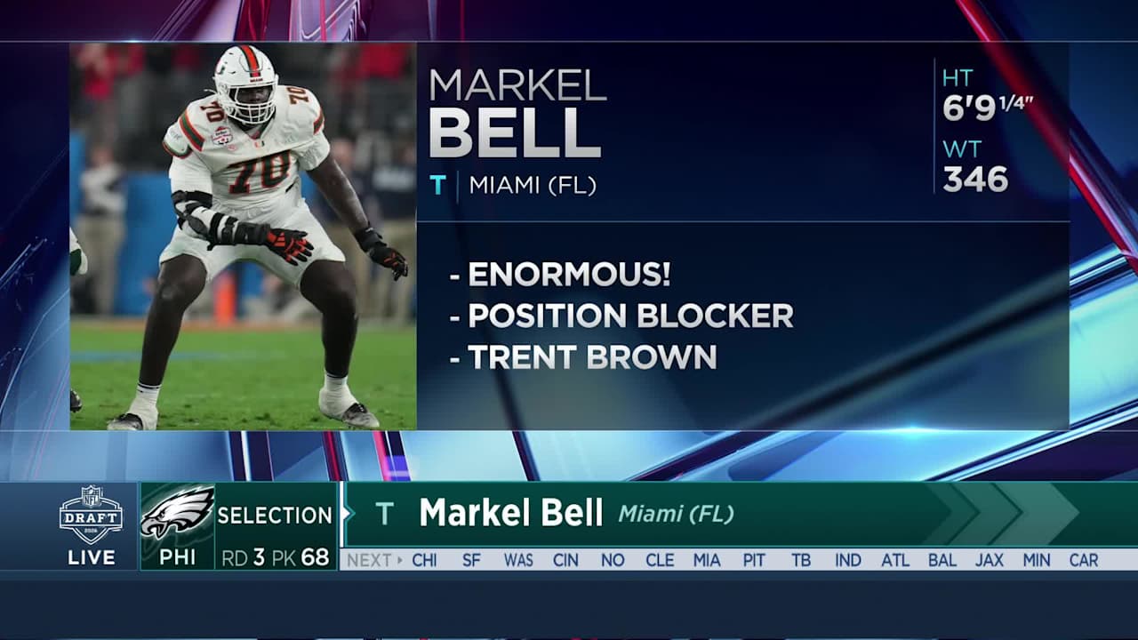 Philadelphia Eagles select tackle Markel Bell with No. 68 pick in 2026 ...