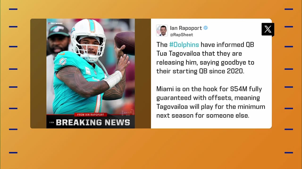 Rapoport: Dolphins inform Tua Tagovailoa of his release | 'GMFB'