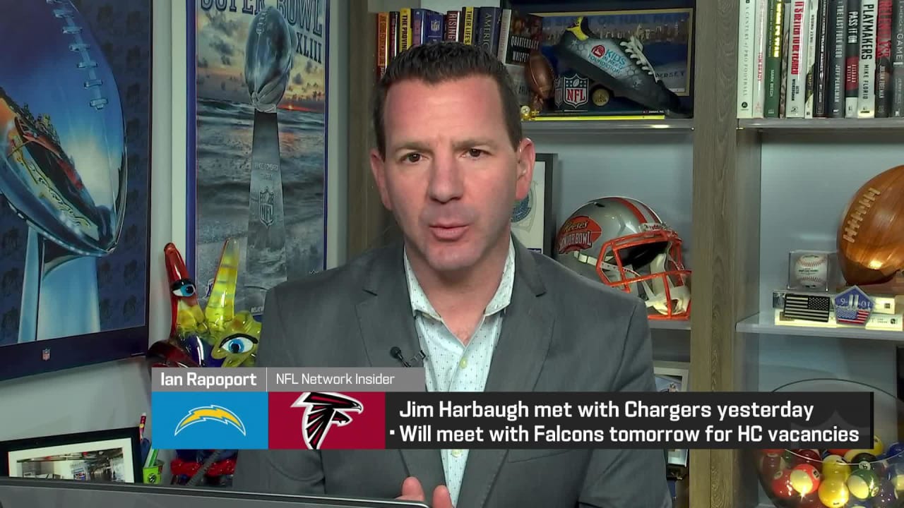 NFL Network's Ian Rapoport: Head coach Jim Harbaugh set to meet Atlanta ...