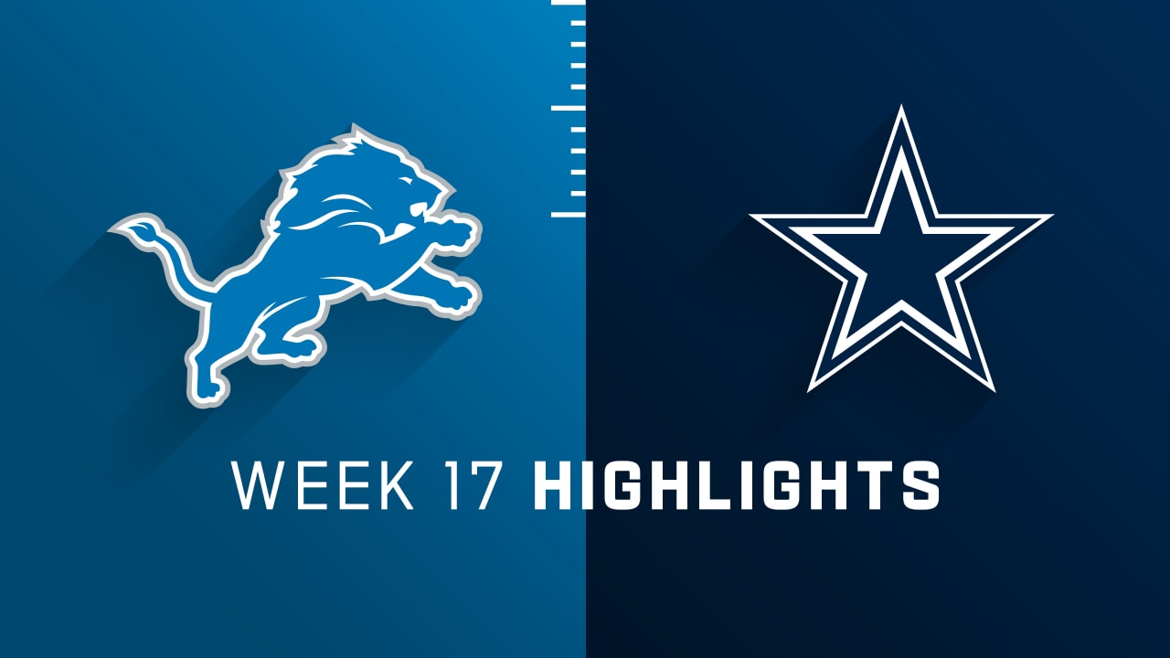 Detroit Lions Vs. Dallas Cowboys Highlights | Week 17