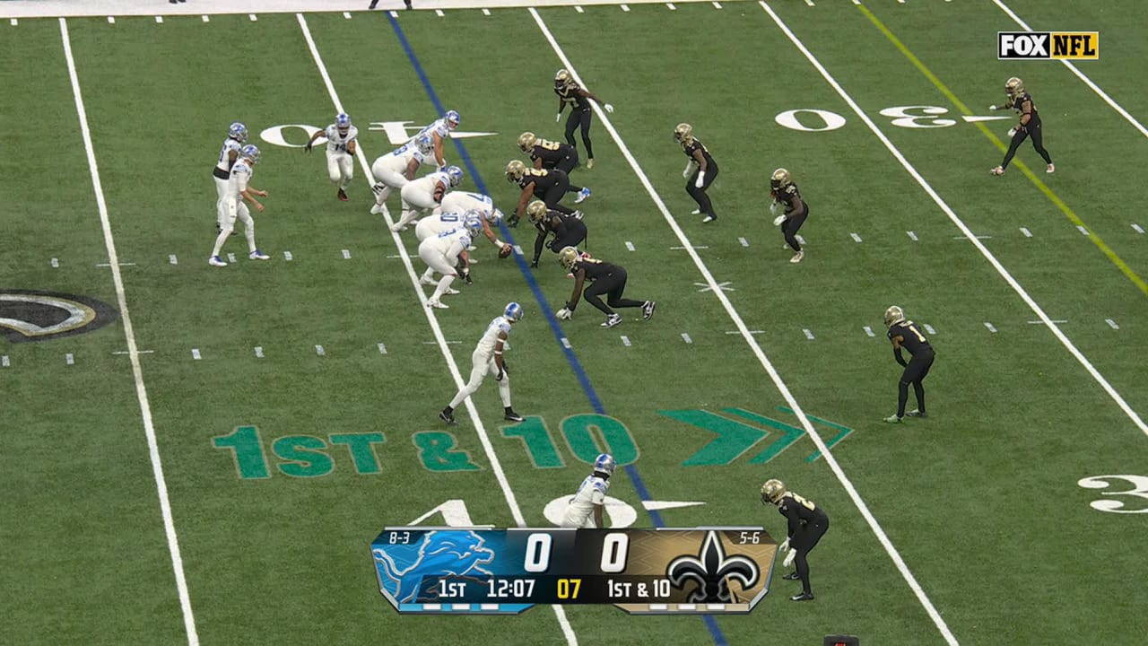 Detroit Lions running back Jahmyr Gibbs' 36-yard burst comes up JUST ...