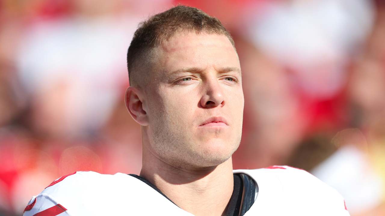 Christian McCaffrey (calf/Achilles) inactive for 49ers’ opener vs. Jets on Monday night