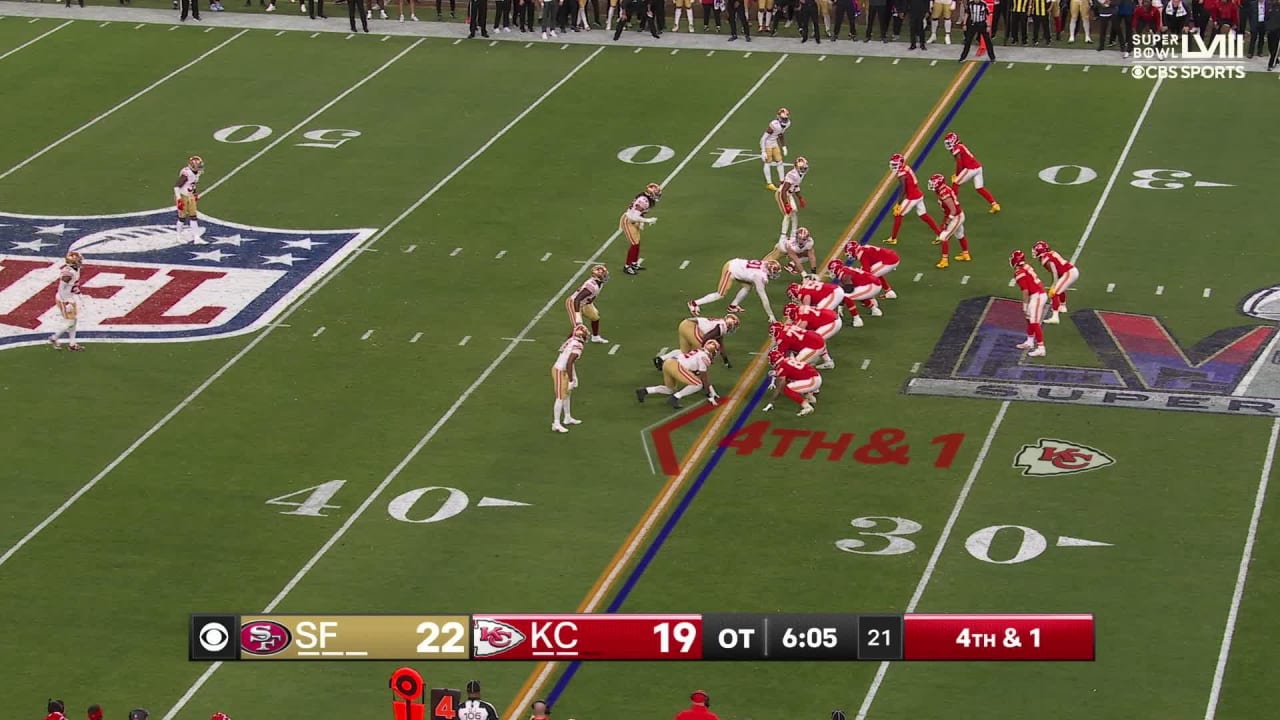 Kansas City Chiefs quarterback Patrick Mahomes connects with Rashee Rice  for chain-moving 13-yard catch and run in overtime