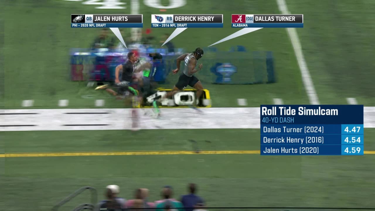 EDGE rusher Dallas Turner out dashes Philadelphia Eagles quarterback