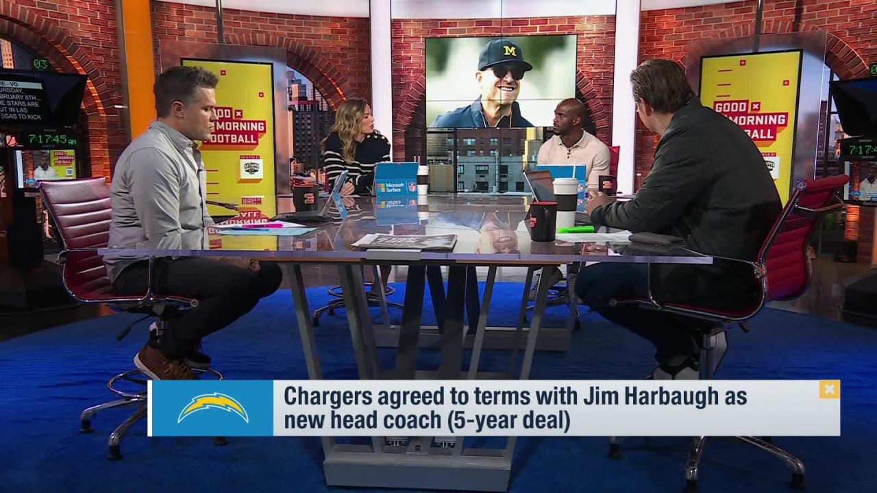 'GMFB' Reacts To Los Angeles Chargers Hiring Jim Harbaugh As Teams Next ...