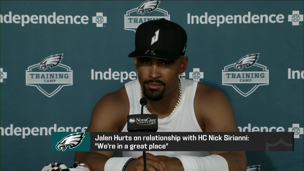 Philadelphia Eagles quarterback Jalen Hurts: Head coach Nick Sirianni ...