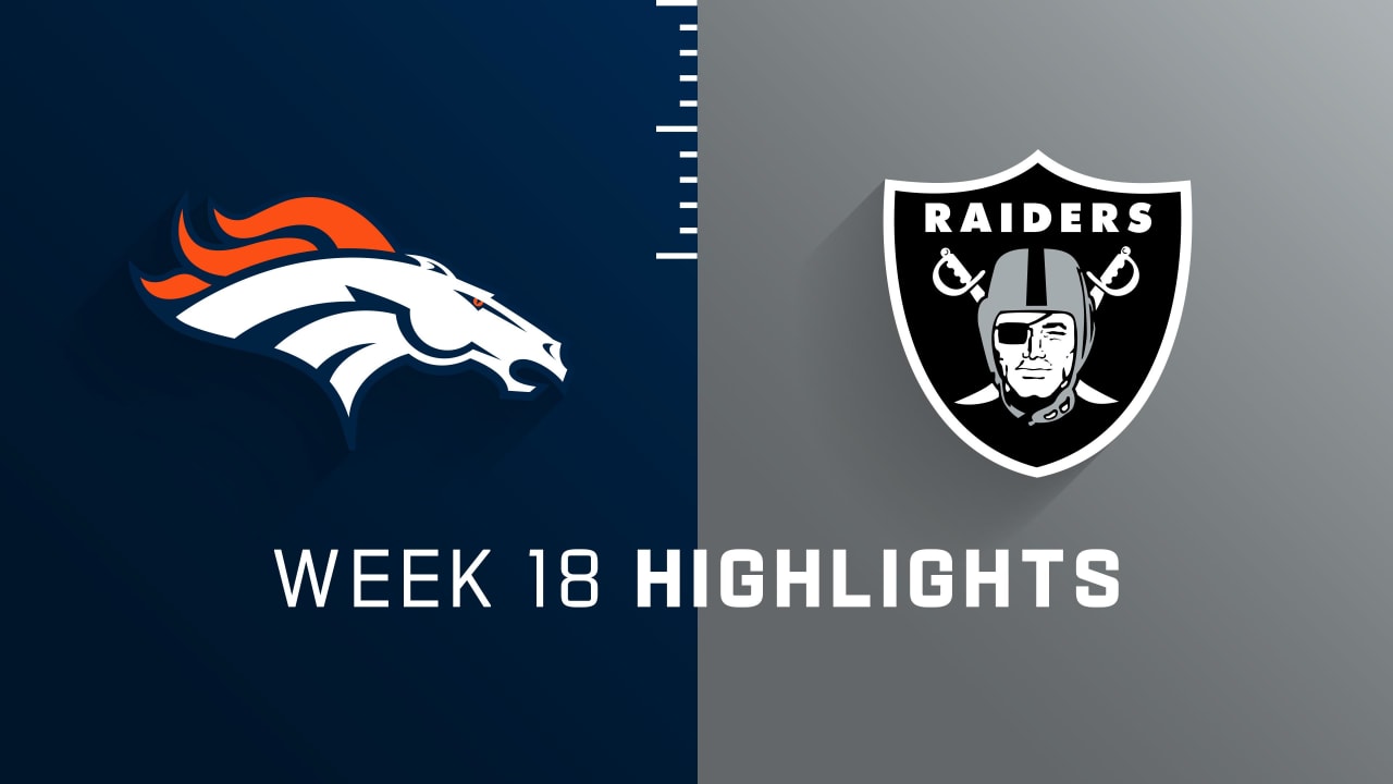 Denver Broncos vs. Las Vegas Raiders highlights Week 18