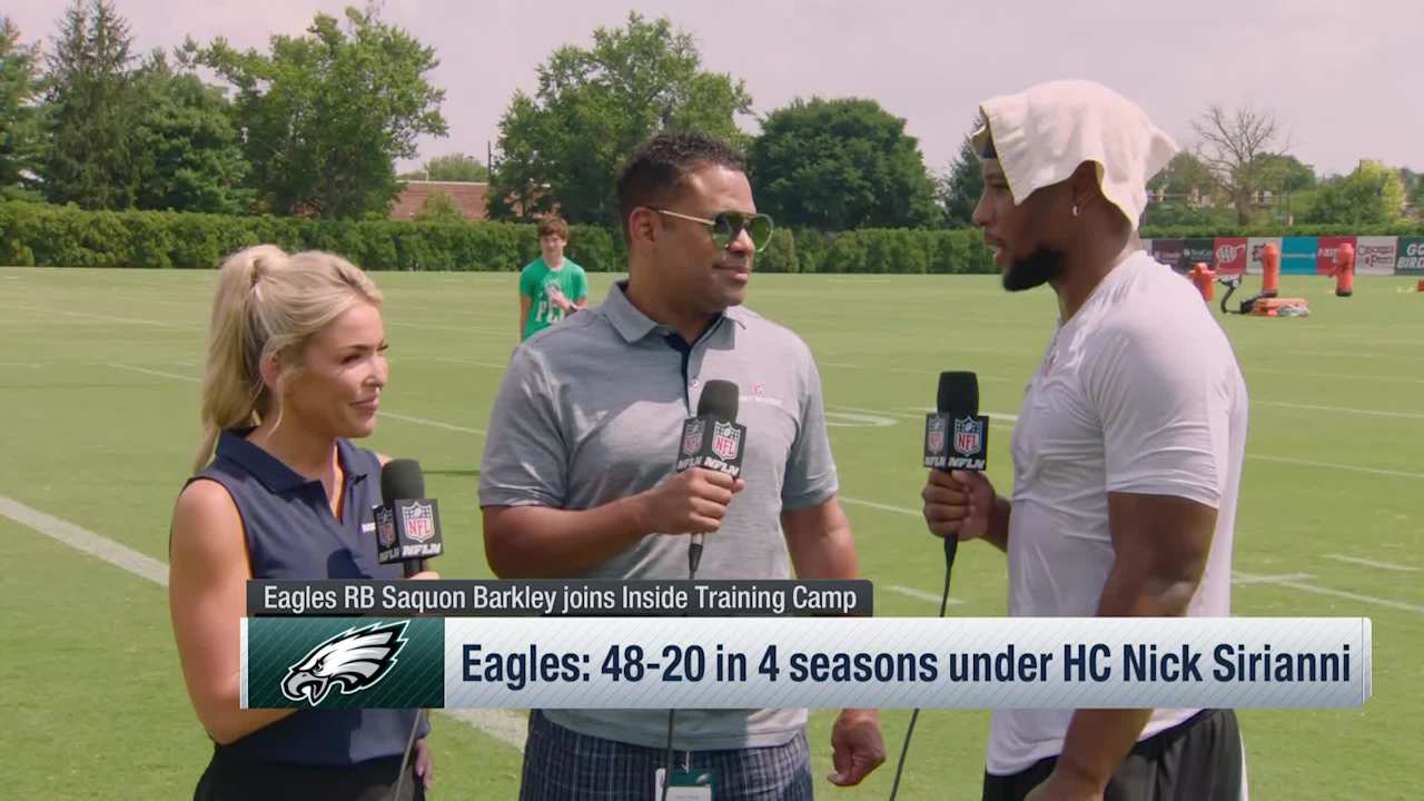 Saquon Barkley joins 'Inside Training Camp' to discuss Eagles' preparation  for 2025