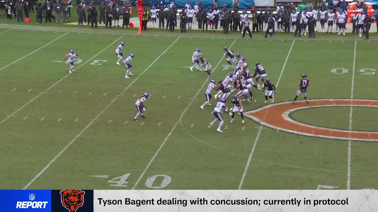 Chicago Bears backup quarterback Tyson Bagent in concussion protocol ...