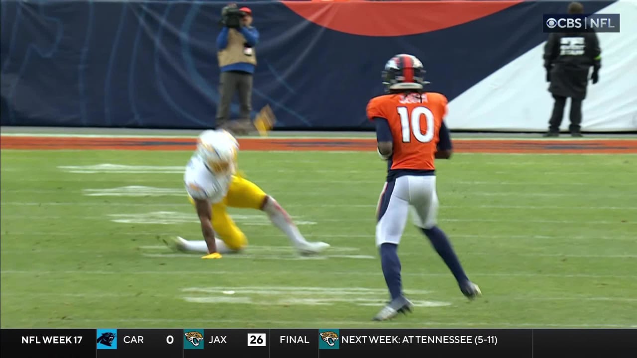 Denver Broncos wide receiver Jerry Jeudy's 41-yard catch wows announcer ...