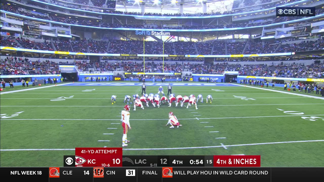 Kansas City Chiefs Kicker Harrison Butker's 41-yard FG Gives Chiefs ...