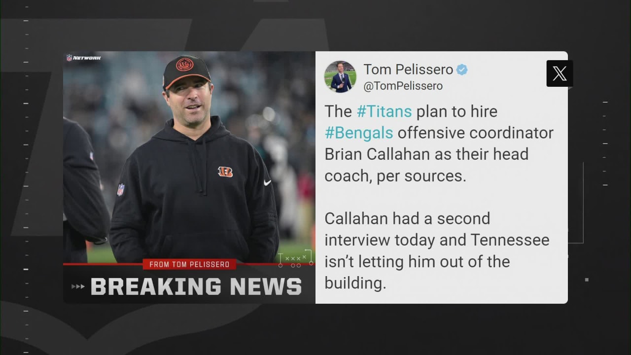 Titans hire Bengals offensive coordinator Brian Callahan as head coach
