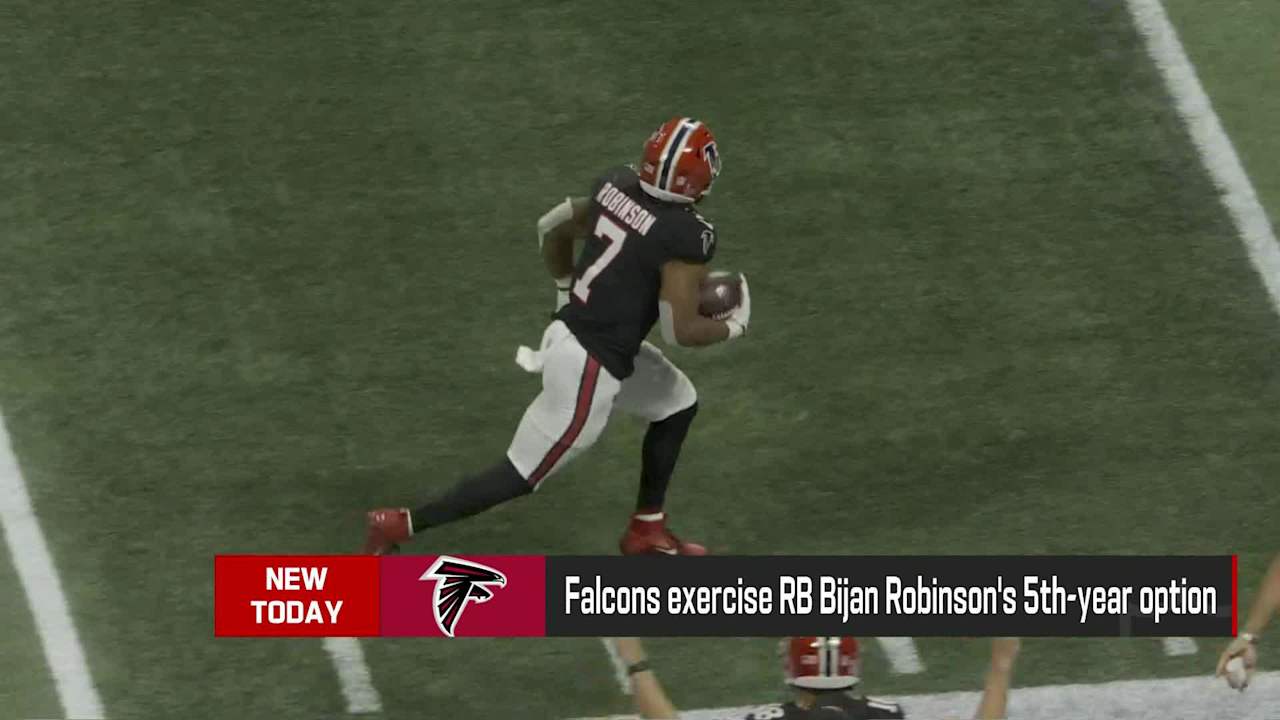 Falcons exercise Atlanta Falcons running back Bijan Robinson's fifth-year option | 'The Insiders'