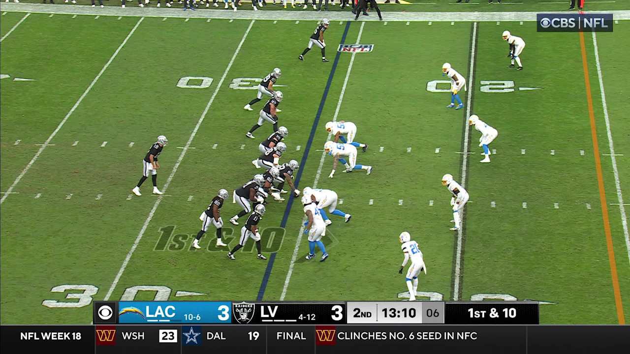Las Vegas Raiders quarterback Aidan O'Connell's 25-yard TD loft hits ...