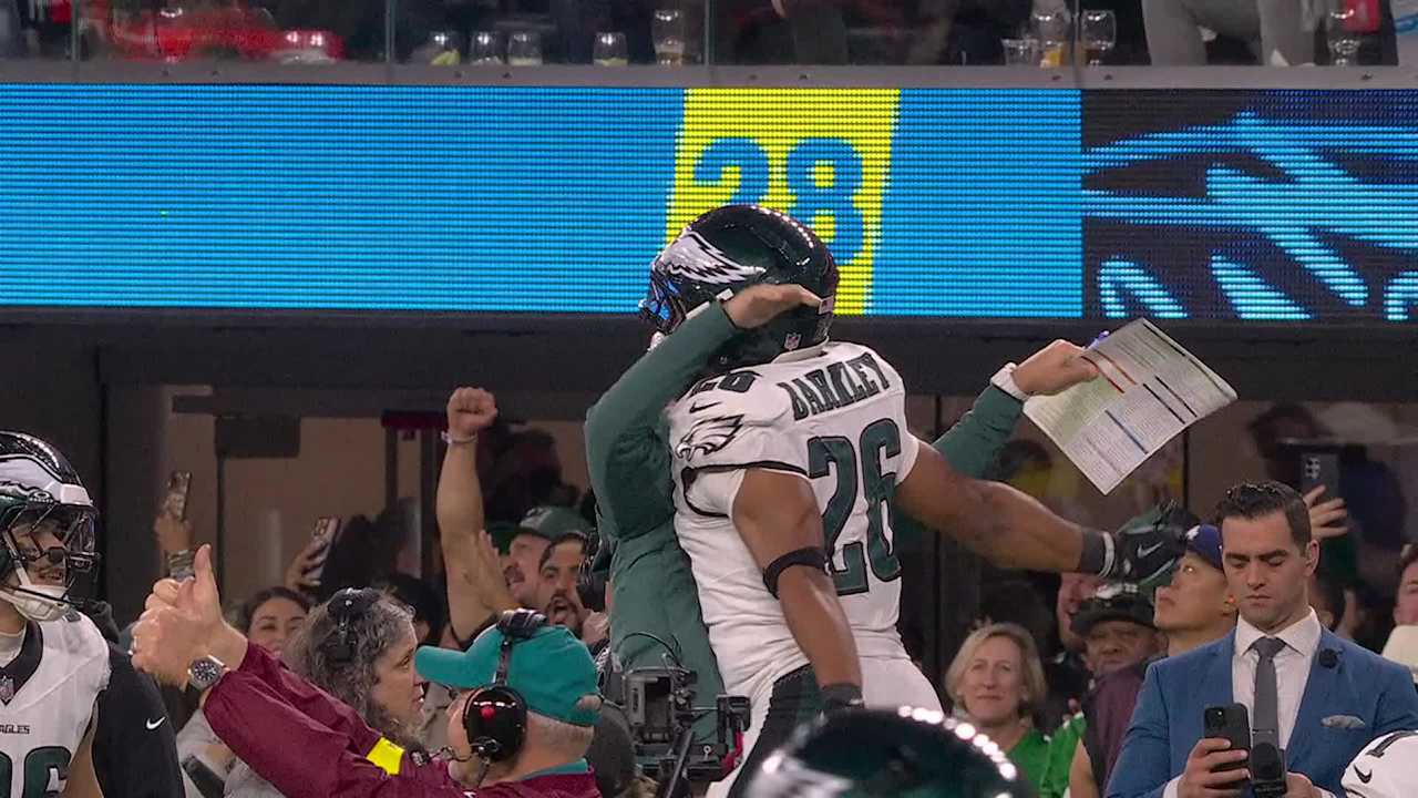 Image for Philadelphia Eagles running back Saquon Barkley's best runs in -yard game vs. Los Angeles Chargers | Week