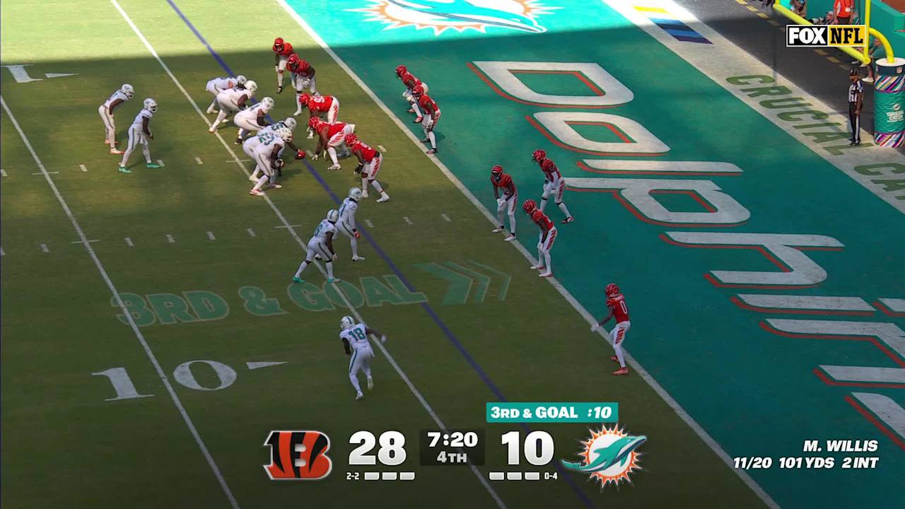 Miami Dolphins wide receiver Kevin Coleman Jr.'s first NFL touchdown ...