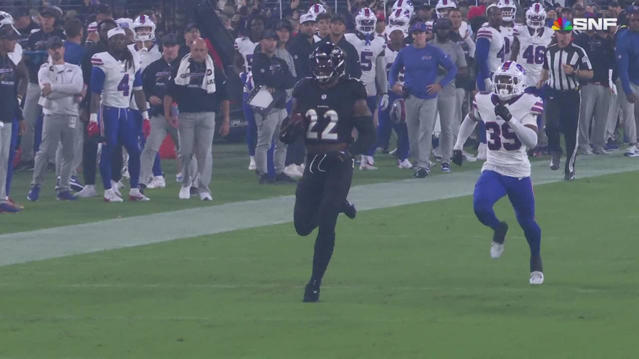 Can'tMiss Play 87YARD TD! Baltimore Ravens running back Derrick