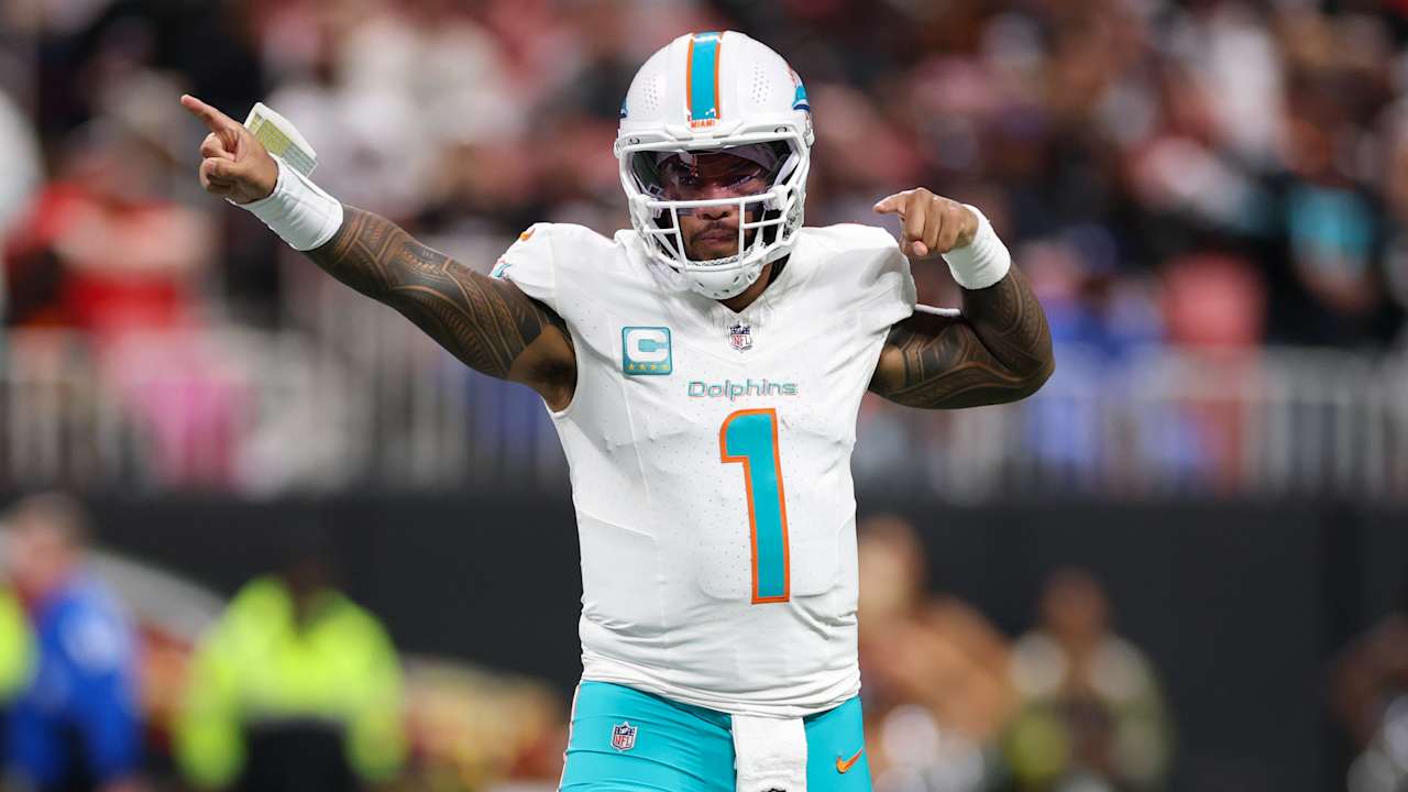 Tua Tagovailoa responds to dismal Week 7 with 4 TD passes in Dolphins' win  over Falcons