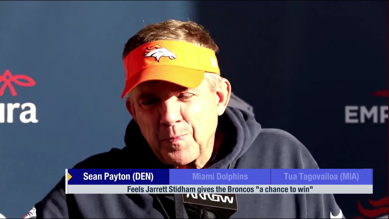 Denver Broncos head coach Sean Payton 'He's a guy (quarterback Jarrett Stidham) I'm anxious to