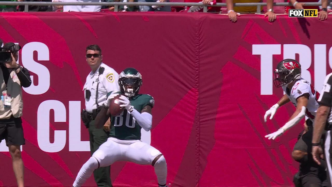 Philadelphia Eagles wide receiver Parris Campbell's first touchdown