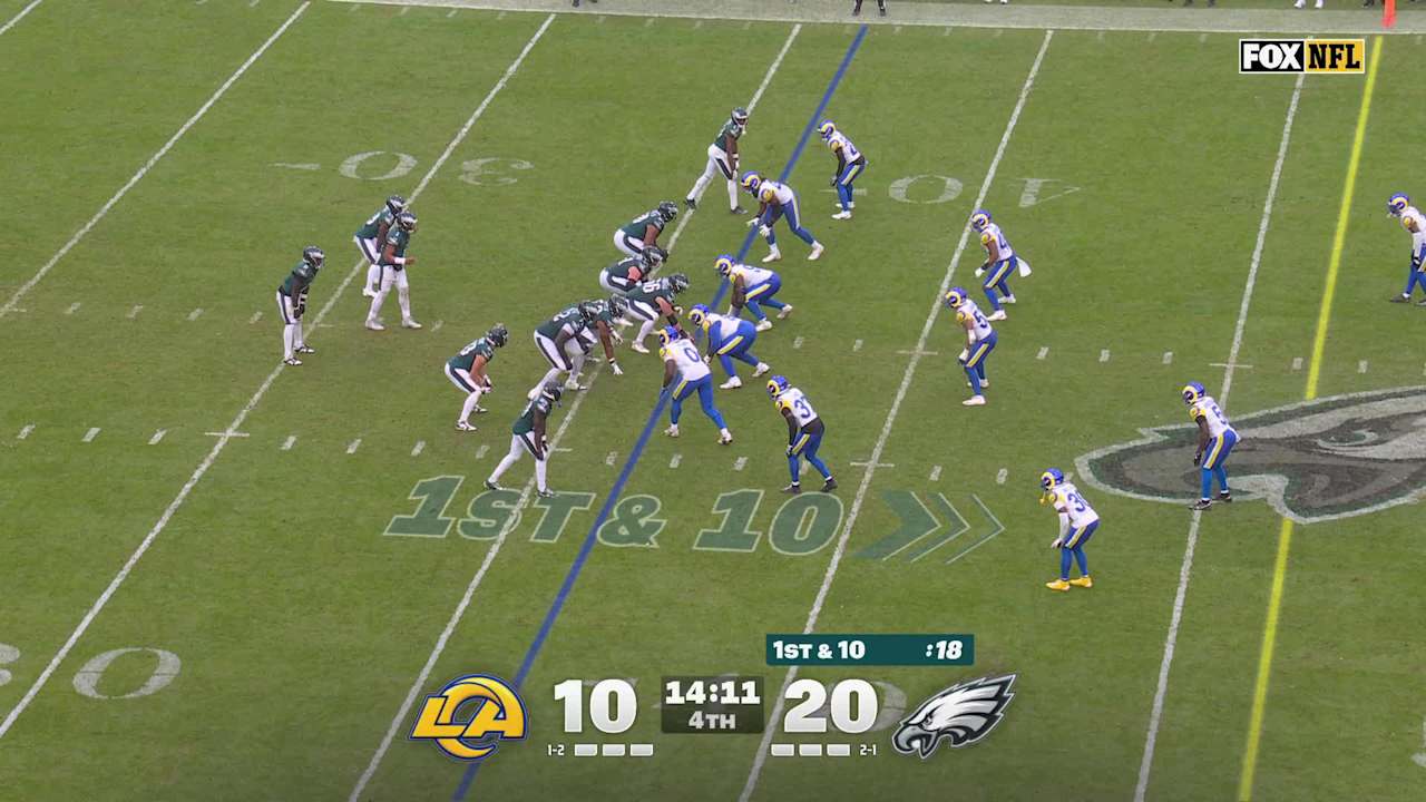 Philadelphia Eagles running back Tank Bigsby gashes Rams' defense for a ...
