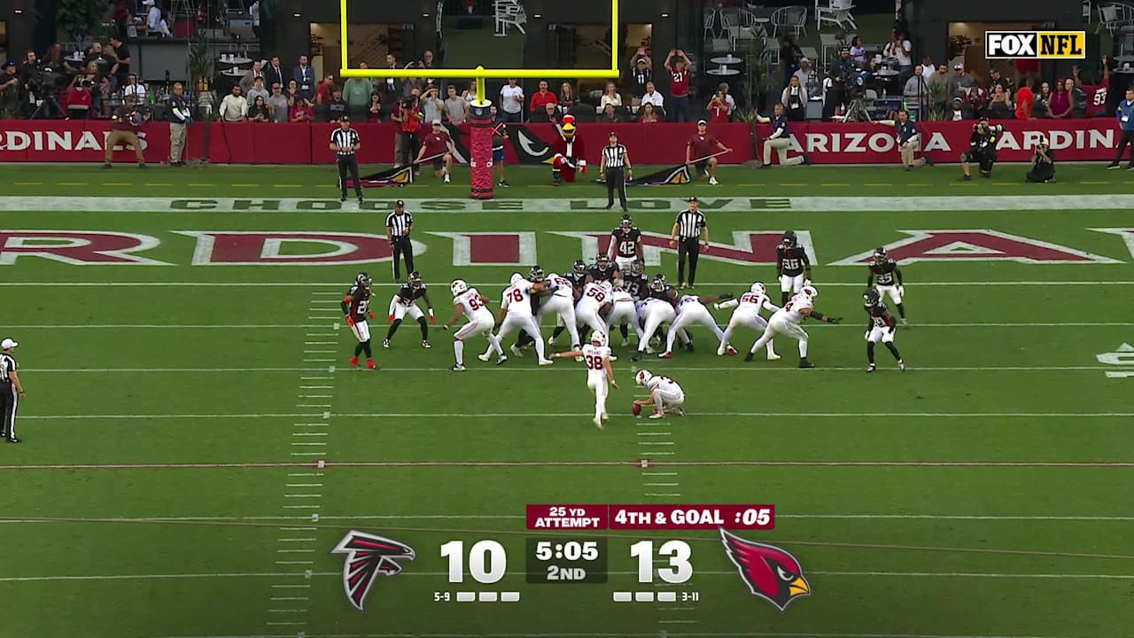 Arizona Cardinals kicker Chad Ryland's third field goal of day extends ...