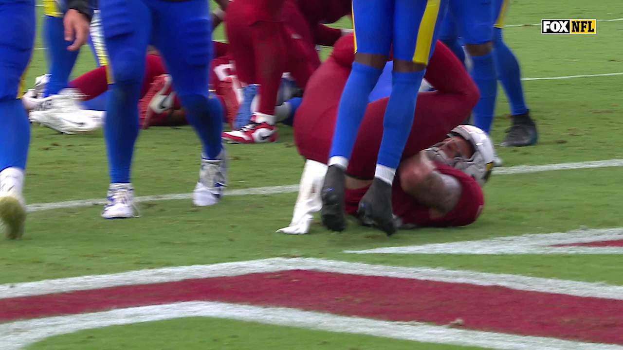Arizona Cardinals tight end Trey McBride recovers Cardinals running