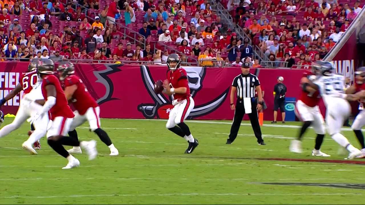 Tampa Bay Buccaneers wide receiver Emeka Egbuka's first preseason catch ...
