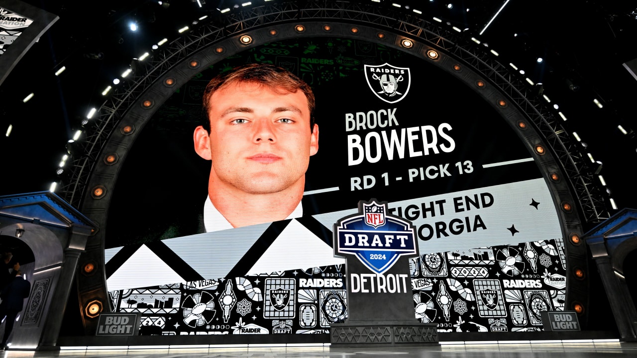 Raiders selecionam Georgia TE Brock Bowers com a 13ª escolha no Draft de 2024 da NFL