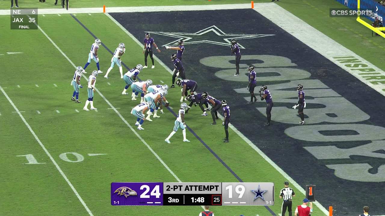 Dallas Cowboys wide receiver CeeDee Lamb's two-point conversion catch ...