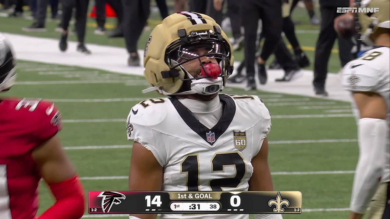 New Orleans Saints quarterback Tyler Shough's 44-yard deep ball to wide ...