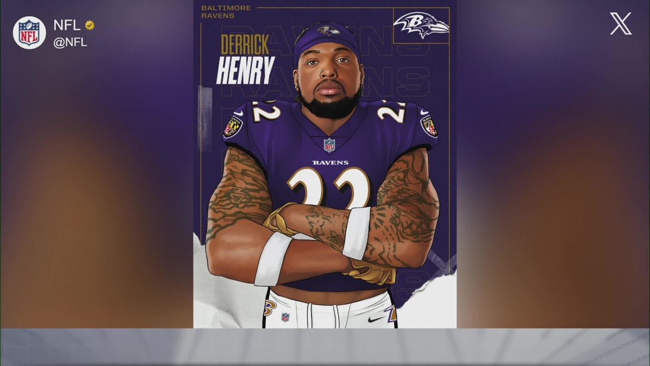 First look at Derrick Henry in Baltimore Ravens uniform | 'Free Agency ...