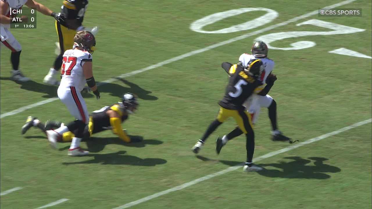 Pittsburgh Steelers safety Jalen Ramsey lowers the boom on Tampa Bay ...