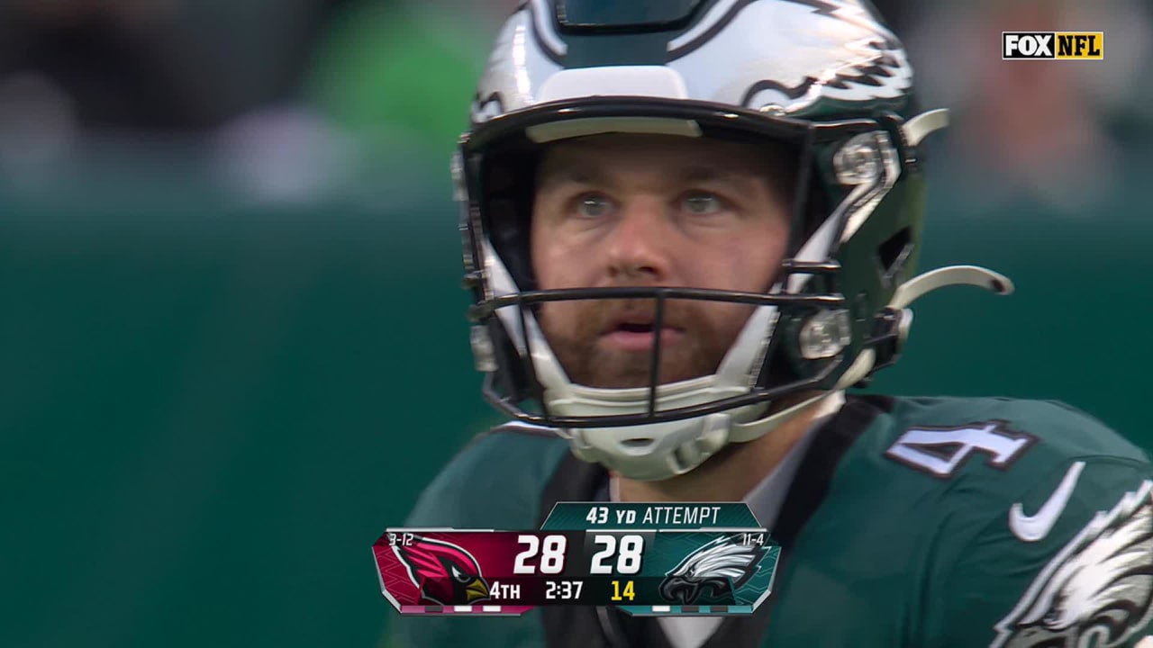 Philadelphia Eagles kicker Jake Elliott's 43yard FG gives Eagles 3128