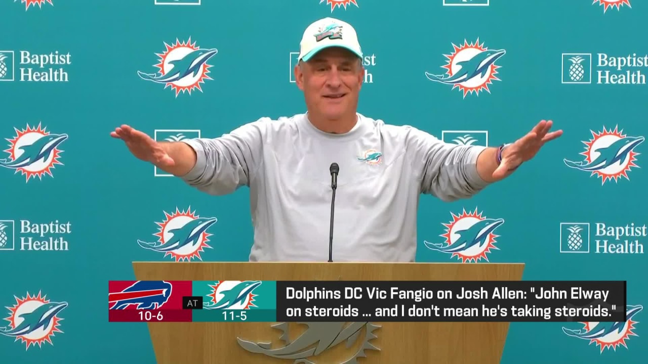 Miami Dolphins defensive coordinator Vic Fangio: Buffalo Bills ...