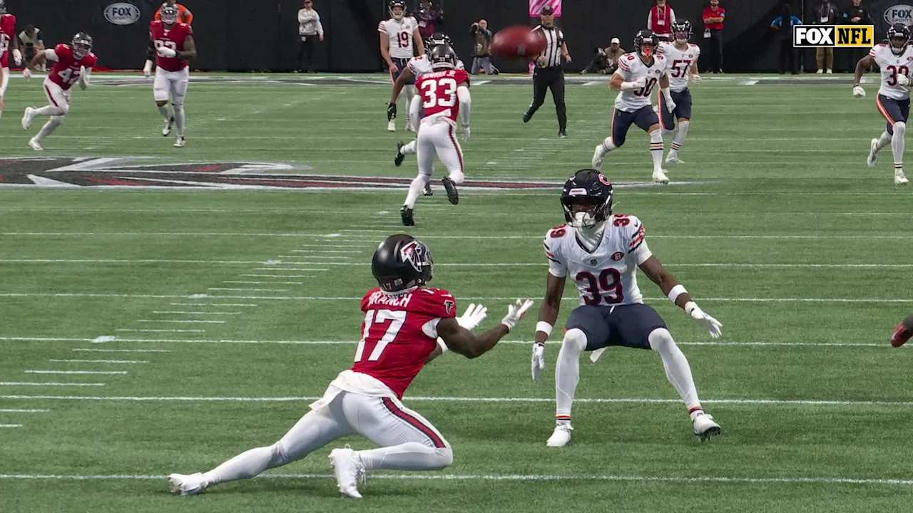 Atlanta Falcons wide receiver/punt returner Zachariah Branch's muffed ...