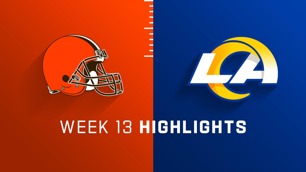 Cleveland Browns vs. Los Angeles Rams highlights | Week 13