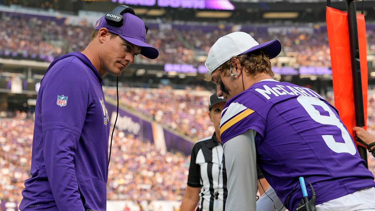 Vikings' J.J. McCarthy to sit out Saturday preseason game vs. Patriots  after strong joint practices