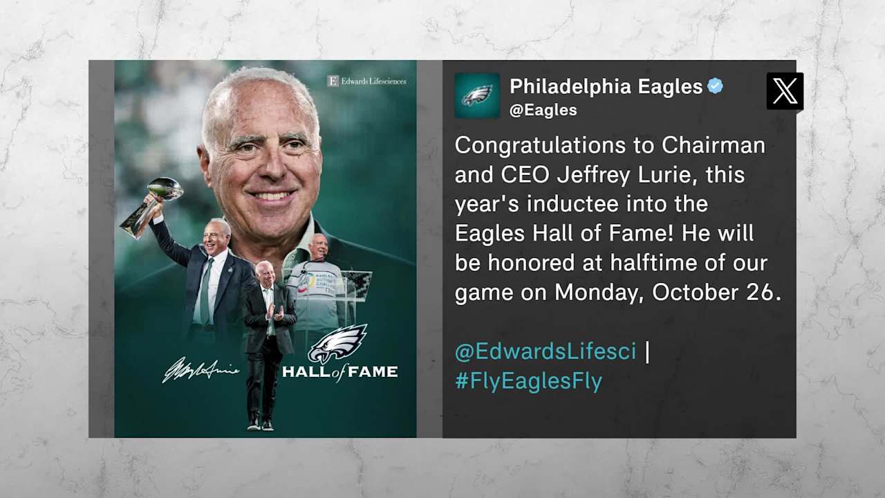 Philadelphia Eagles CEO Jeffrey Lurie to be inducted into Eagles Hall ...