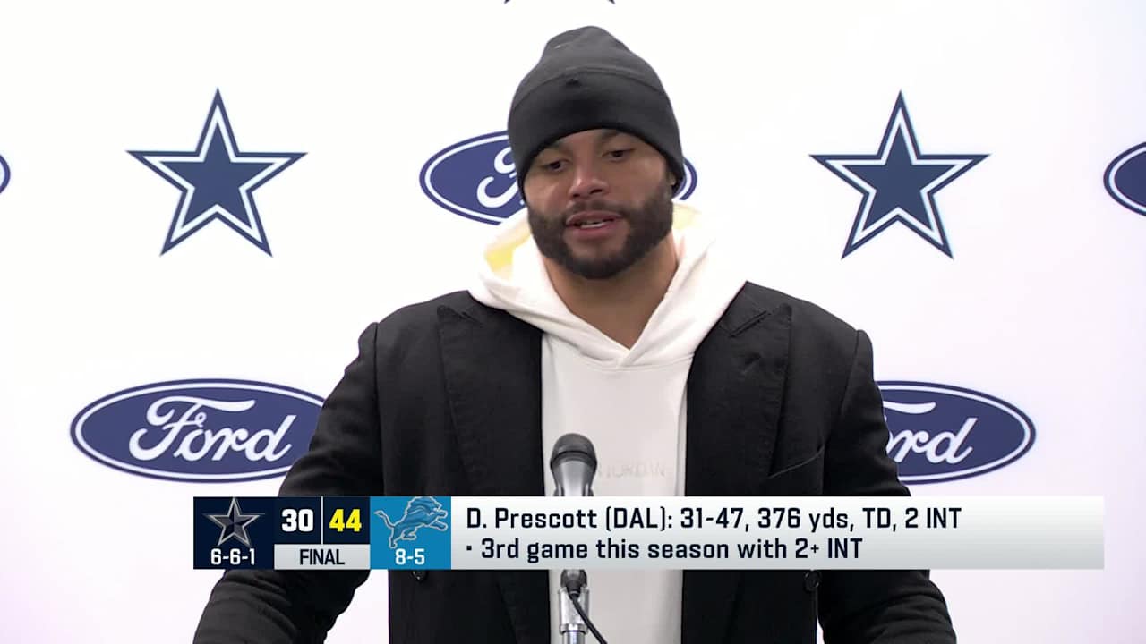 Dallas Cowboys quarterback Dak Prescott on wide receiver George Pickens ...