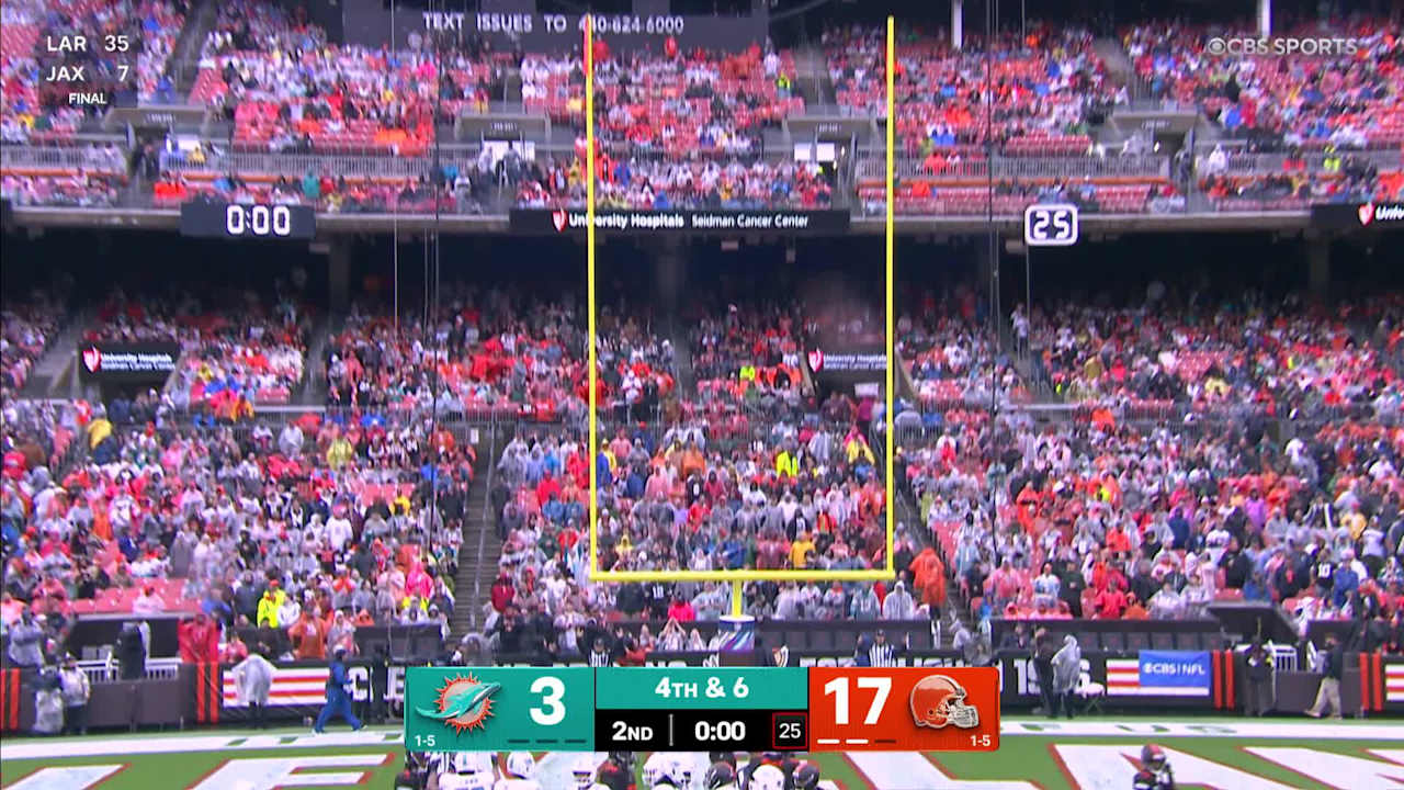 Miami Dolphins kicker Riley Patterson drills a 26-yard field goal