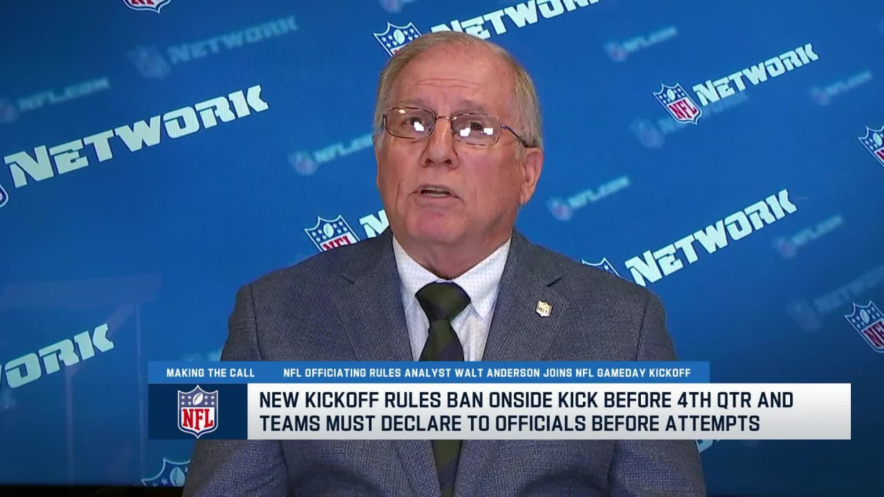 NFL Officiating Rules Analyst Walt Anderson talks league's new kickoff