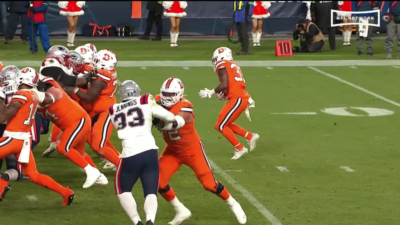 Denver Broncos running back Javonte Williams' second rushing touchdown