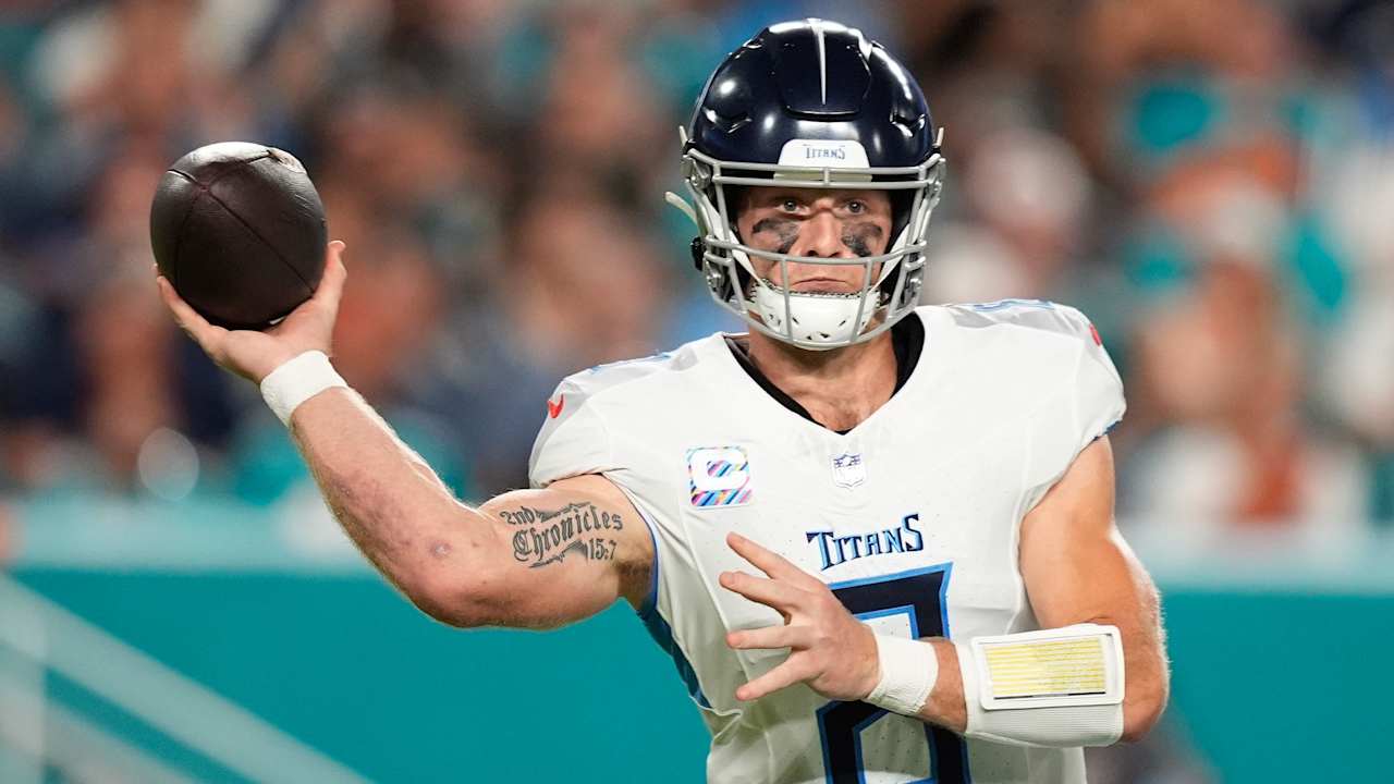 Titans QB Will Levis (shoulder) set to start vs. Colts on Sunday