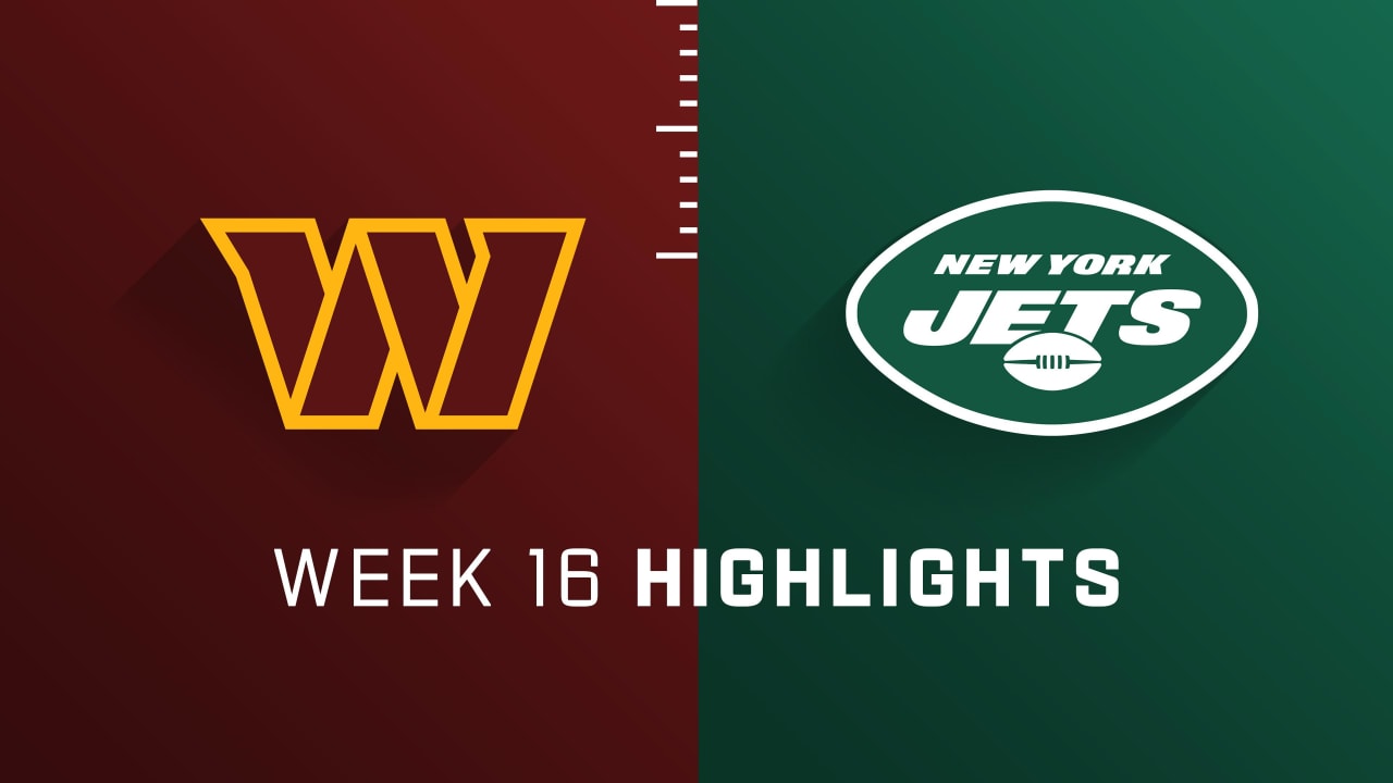 Washington Commanders vs. New York Jets highlights Week 16